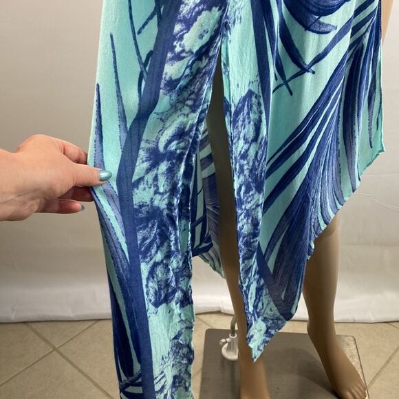 Janice Apparel tropical print semi-sheer kimono cover up one size - Picture 8 of 8